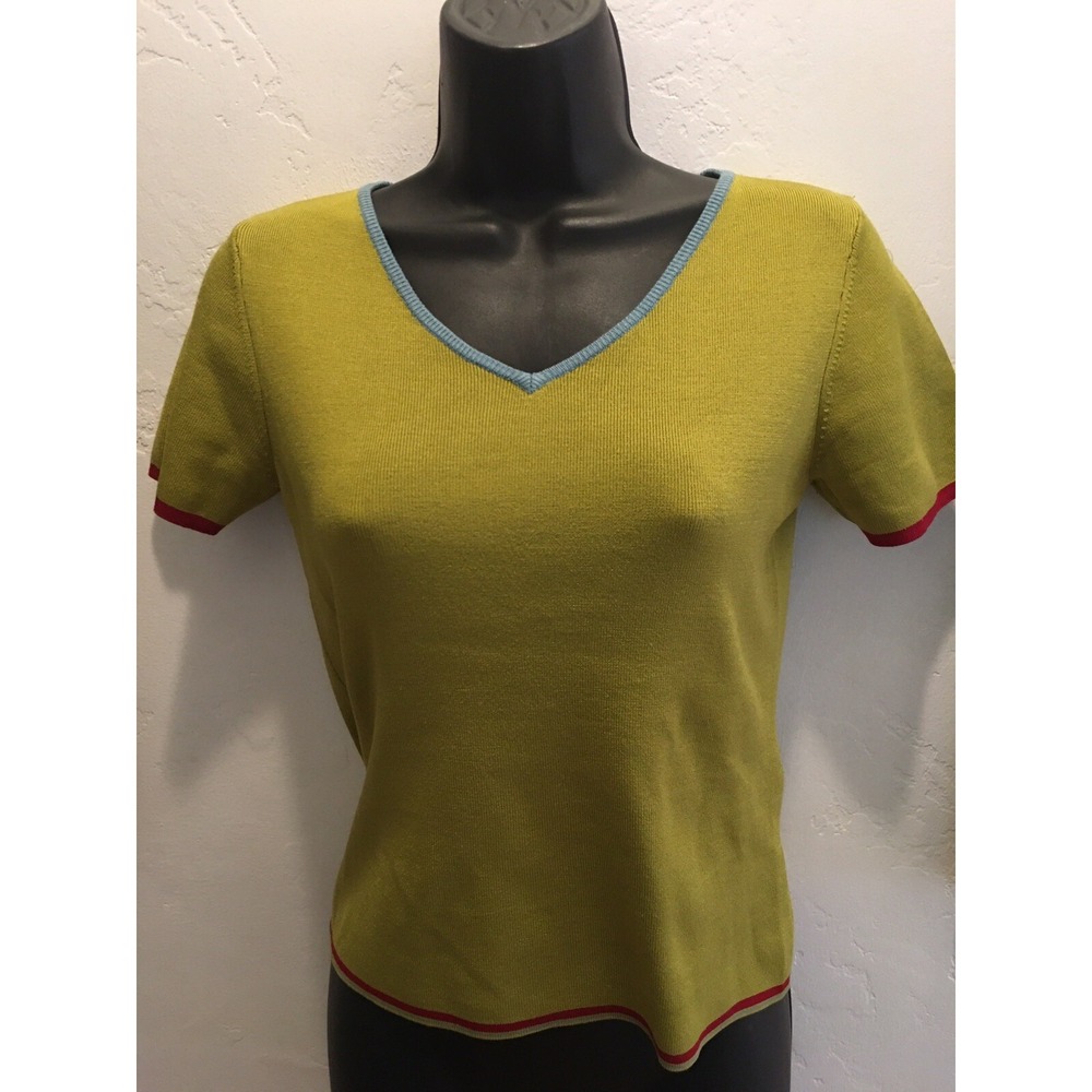 New Metro Milano Size 44 Short Sleeve Sweater